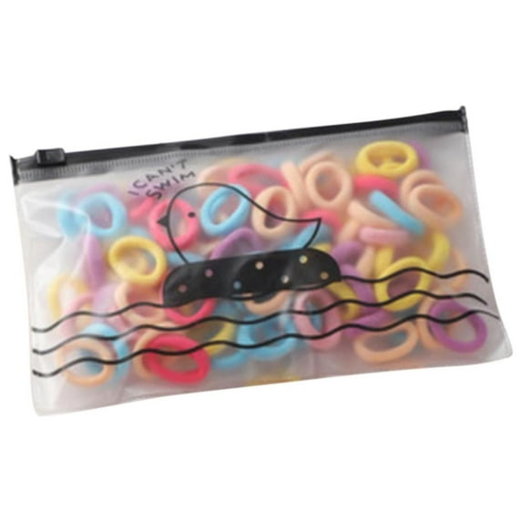 100pc Colorful Elastic Hair Ties Seamless Hair Band Ropes Soft Ponytail Holders Fashionable Stretchable No Crease Accessories for Kids and Toddlers