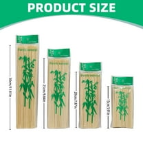 100pc Disposable Bamboo Skewers for Skewers & BBQ Ideal for Hot Pot, Hot Dogs Grilling Kabob Skewer Sticks, BBQ Grilling Sticks, Disposable Wooden Sticks, Outdoor Camping Skewers(30cm)