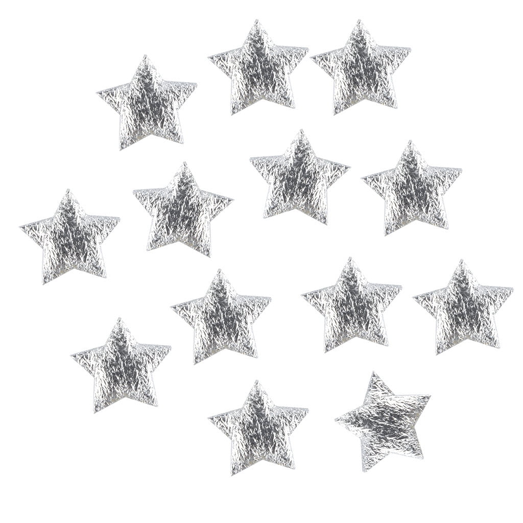 100pc Gold Silver Cloth Christmas Fivepointed Star Confetti Home