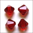 thumbnail image 1 of 100pc Imitation Austrian Crystal Beads Grade AAA K9 Glass Faceted Bicone Dark Red 3x3mm Hole: 0.7~0.9mm, 1 of 3