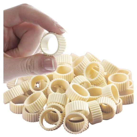 100pc Ivory Rubber Candle Grippers - For Taper Candles - Factory Direct Craft