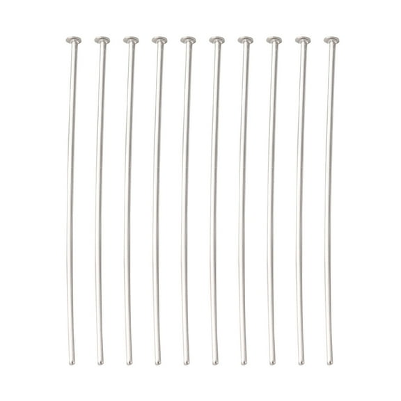 100pc Jewelry Tools and Equipment Decorative Stainless Steel Flat Head Pins Stainless Steel Flat Head Pins 30x0.6mm 22 Gauge Head: 1mm