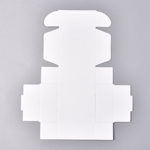 100pc Kraft Paper Gift Box Shipping Boxes Folding Boxes Square White 5.5x5.5x2.5cm