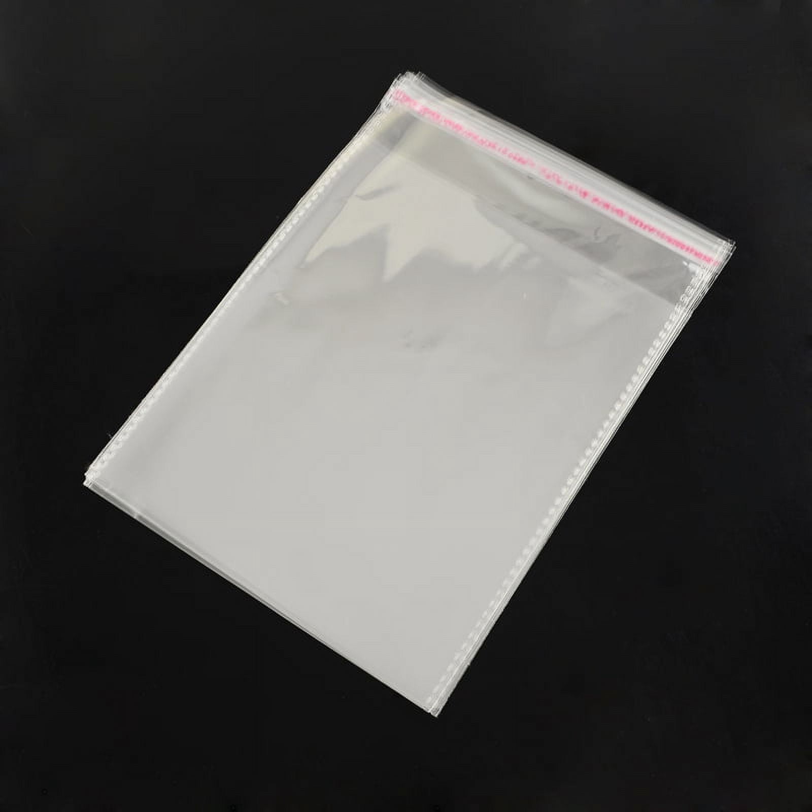 100PCS 13.5 X17.5Inch Clear Flat Cello Cellophane Resealable OPP...