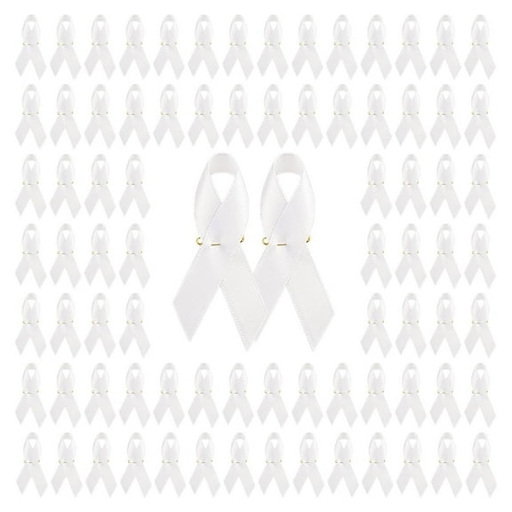 100pc Official Ribbon Brooches Pin Breast Cancers Awareness Lapel Public Welfare Badges for Women Charity Party Ornament