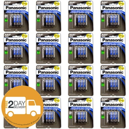 100pc Panasonic AAA Batteries Super Heavy Duty Power Carbon Zinc Triple A Battery 1.5v