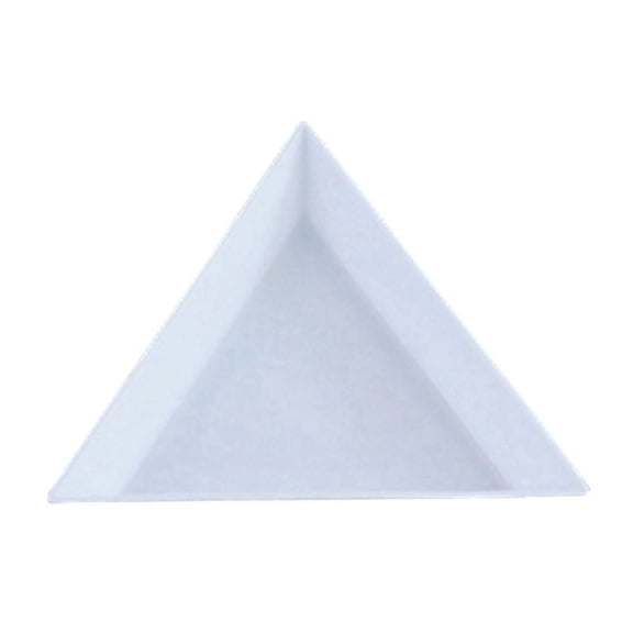 100pc Plastic Diamond Tray Diamond Picture Tools Triangle White 72x63x1mm