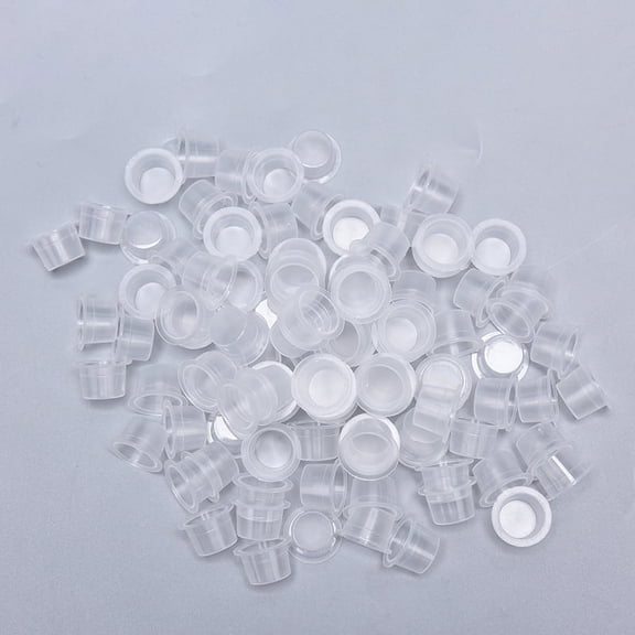 100pc Plastic Disposable Microblading Tattoo Ink Cups Tattoo Accessory