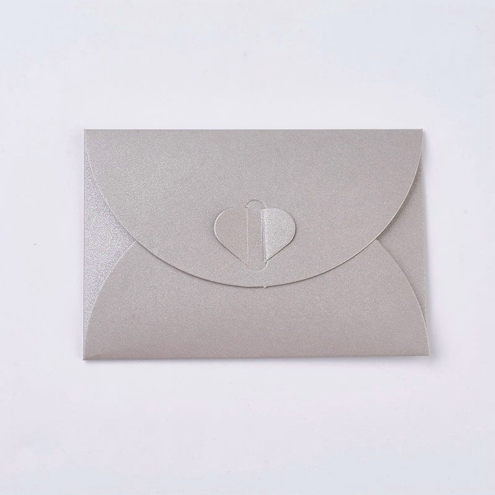 100pc Retro Colored Pearl Blank Mini Paper Envelopes Wedding Party DIY ...