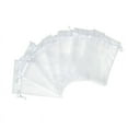 thumbnail image 1 of 100pc Solid Color Transparent Mesh Bag Bird-proof Fruit Mesh Bag Pearl Shave Pocket Drawstring Jewelry Bag, 1 of 3