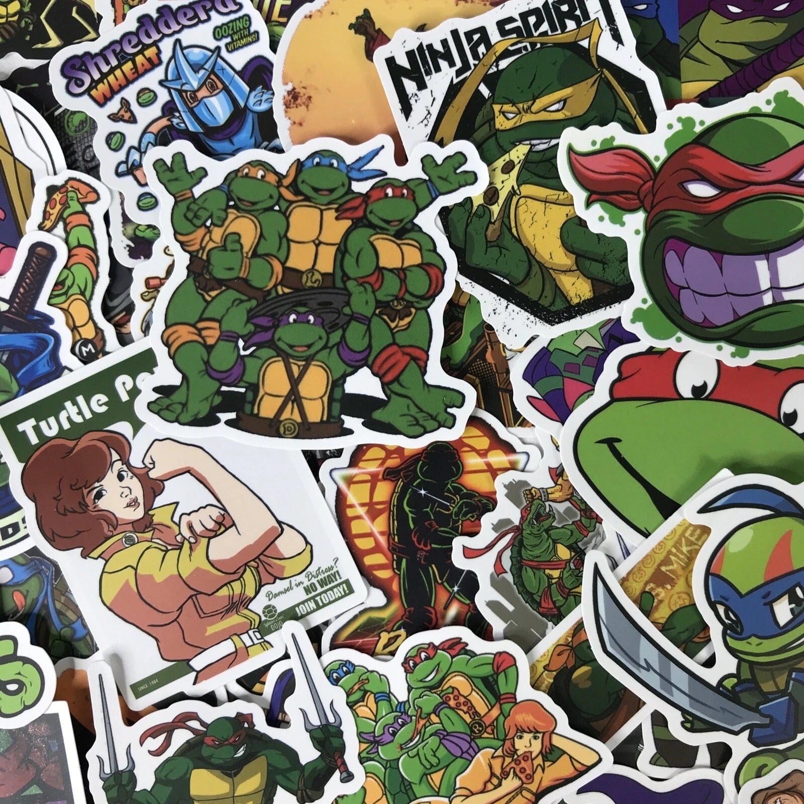 100pc TMNT Teenage Mutant Ninja Turtles Phone Laptop Cartoon Decal Sticker Pack