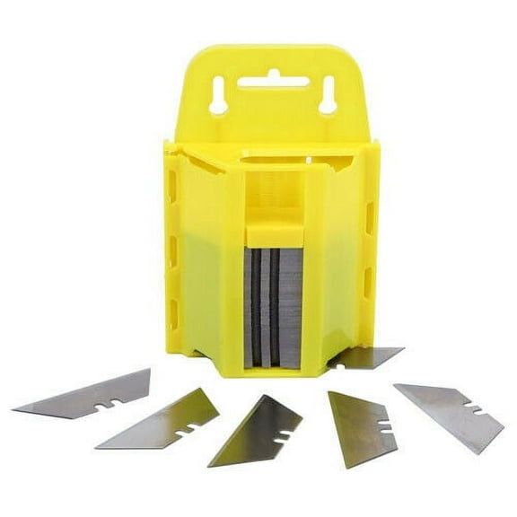 100pc Utility Blades w/Dispenser High Carbon Steel Replacement SK5 Replace