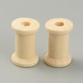 thumbnail image 1 of 100pc Wooden Empty Spools for Wire Thread Bobbins BurlyWood 2.3x1.4cm DIY DIY, 1 of 2