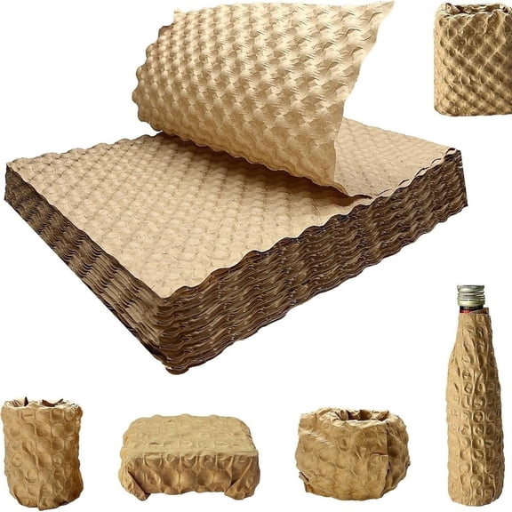 100pc19x29cm Paper Bubble Wrap: for , Space-Saving Protection