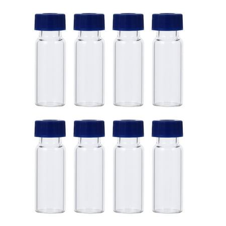 100pcs 1.5ml/2ml Liquid Sampling Vials Sample Glass Bottles Screwcap Bottles