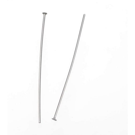 100pcs 100Pcs Resistant 304 Stainless Steel Flat Head Pins 40x0.7mm Head 1.2mm