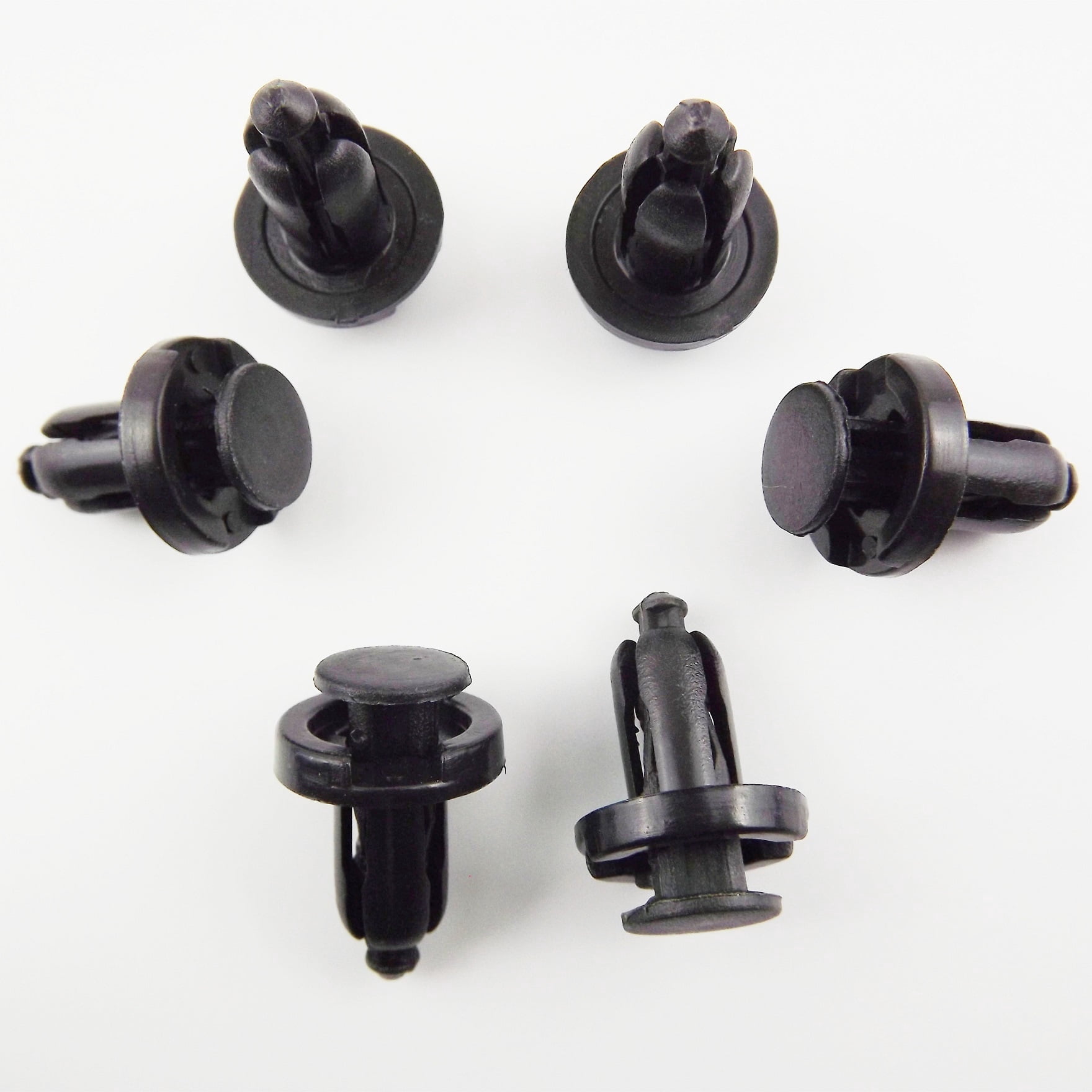 100pcs 10mm Clips Plastic Push Type Rivet Retainer Fastener Bumper