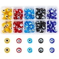 thumbnail image 1 of 100pcs 10mm Round Evil Eye Handmade Glass Lampwork Beads, 1 of 9