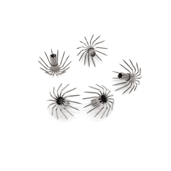 100pcs 12-14 Point Squid Hooks Spider Hook 16-22mm Squid Jig Fishing Tackle
