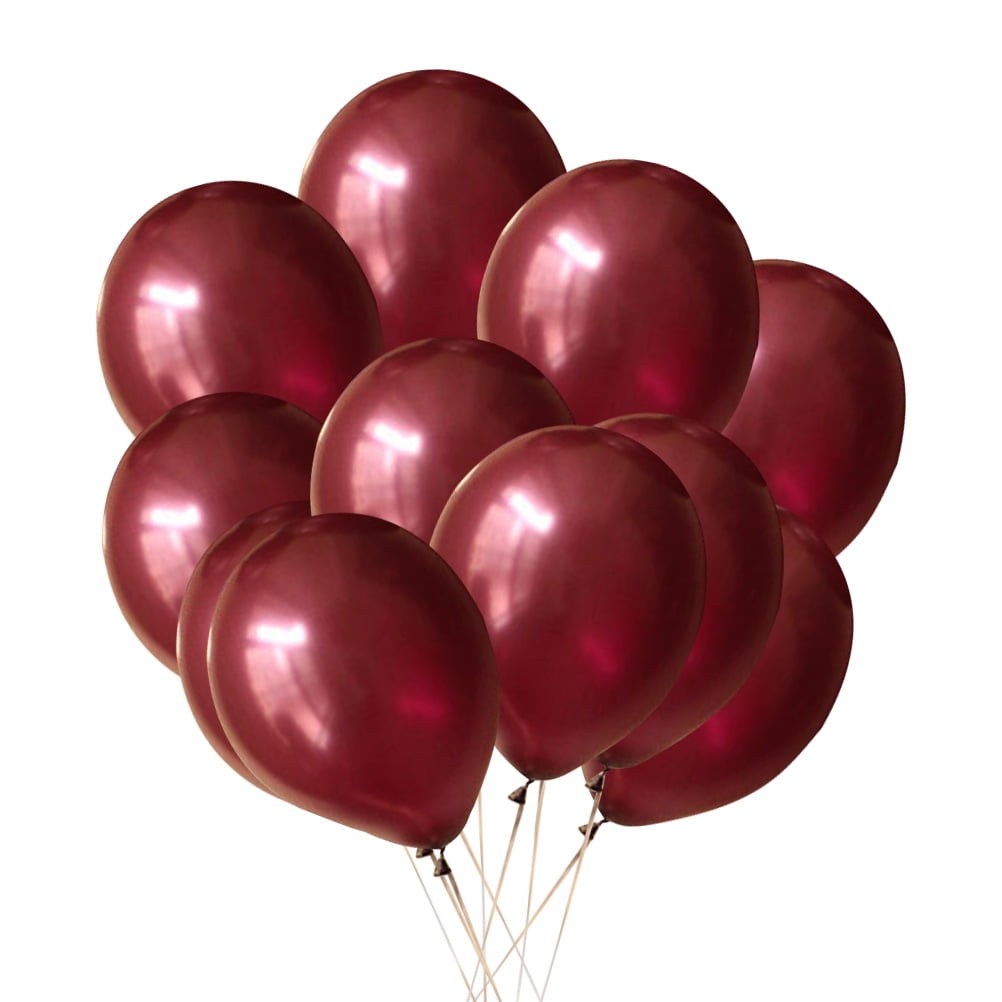 100pcs 12 Inch Wine Red Balloons Latex Helium Ballon Wedding Birthday Party Decoration Supplies Valentine's Air (12 Inch Purple)