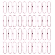 100pcs 12cm Bead Chains Connector Clasp, Ball Chain Keychain Tag Key Rings, Diameter Adjustable Metal Bead Steel Chain for DIY Jewelry Making and Crafts - Pink