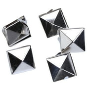 100pcs 12mm Pyramid STUDS Spots Spikes RIVETS Punk Leathercraft DIY Biker