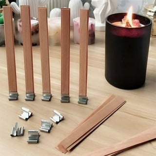 Candle Making Kit, with Wood Wicks and Iron Stands (180 Pieces