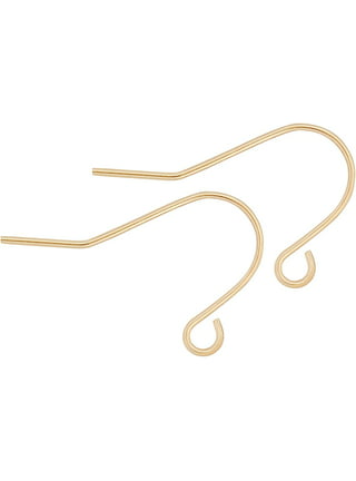 Gold Plated Earring Hooks, Gold Earring Findings, DIY Jewelry, Hook  Findings, Jewelry Connectors, Gold Finding, Jewelry Making GP 