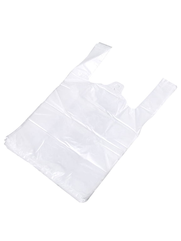 100pcs 20x30cm Plastic T shirt Grocery shopping Bags Reusable and Disposable for Restaurants, Convenience Stores, Food, Greatmarket