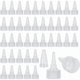 thumbnail image 1 of 100pcs 24/410 Squeeze Bottle Caps Clear Bottles Cap Replacement 0.9 Inch ID Plastic Bottle Squeezing Heads Plastic Twist Caps for DIY, 1 of 9