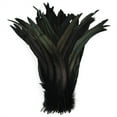 thumbnail image 1 of 100pcs 25-40cm Wholesale Rooster Feathers Wedding Crafts DIY Natural Feather Handwork Party Plume Carnival Headwear Decoration Black 25-30cm, 1 of 6