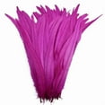 thumbnail image 1 of 100pcs 25-40cm Wholesale Rooster Feathers Wedding Crafts DIY Natural Feather Handwork Party Plume Carnival Headwear Decoration Rose Red 25-30cm, 1 of 6