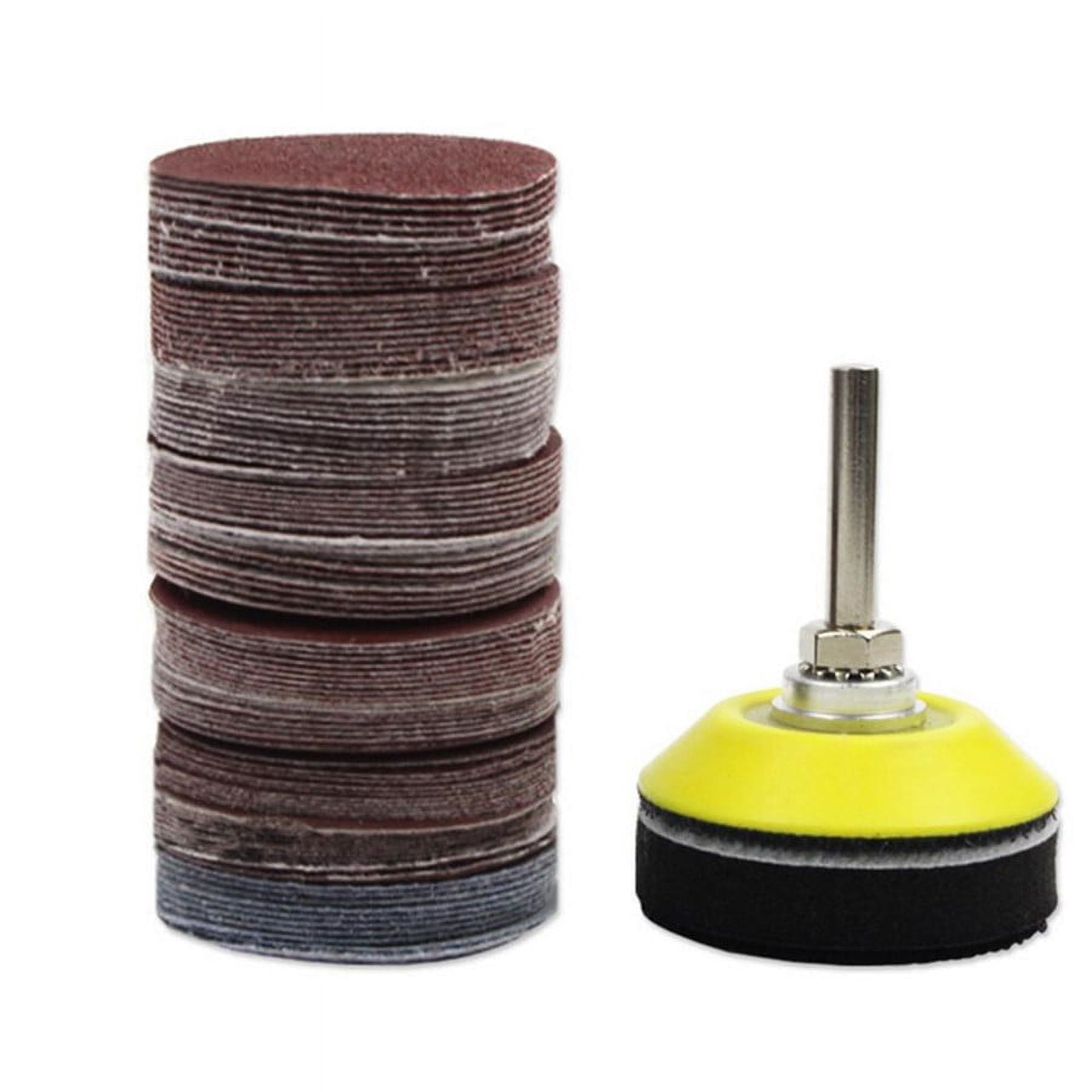 100pcs 2inch Sanding Disc Sand Paper Hook Loop Sander+Backer Pad ...
