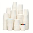 thumbnail image 1 of 100pcs 3 Oz. Small Paper Cups, Disposable Mini Bathroom Mouthwash Cups, 1 of 6