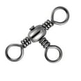 thumbnail image 1 of 100pcs 3 Way Fishing Swivels Cross Line Barrel T-Turn Swivel Surf Fish Tackle, 1 of 10