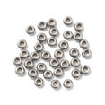 thumbnail image 1 of 100pcs 304 Stainless Steel Beads Disc/Flat Round Stainless Steel color 4x2mm Hole: 1.5mm, 1 of 3