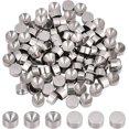 thumbnail image 1 of 100pcs 304 Stainless Steel Rhinestone Settings Flat Round Stainless Steel color Fit for 4mm Rhinestone 6x2.5mm, 1 of 6