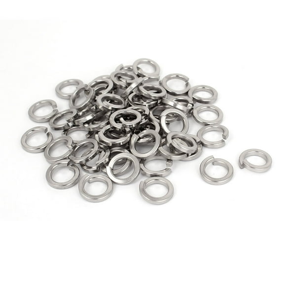 100Pcs 316 Stainless Steel Split Lock Spring Washers 3/8" Screw Spacer Pad