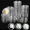 thumbnail image 1 of 100pcs 31mm Coin Holder Capsules, EEEkit Plastic Coin Case, Round Coin Collecting Supplies, 1 of 5