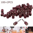 thumbnail image 1 of 100pcs 320 Grit Drum Sanding Bands Sleeves + 2pcs Mandrels Sandpaper Rotary Tool, 1 of 4
