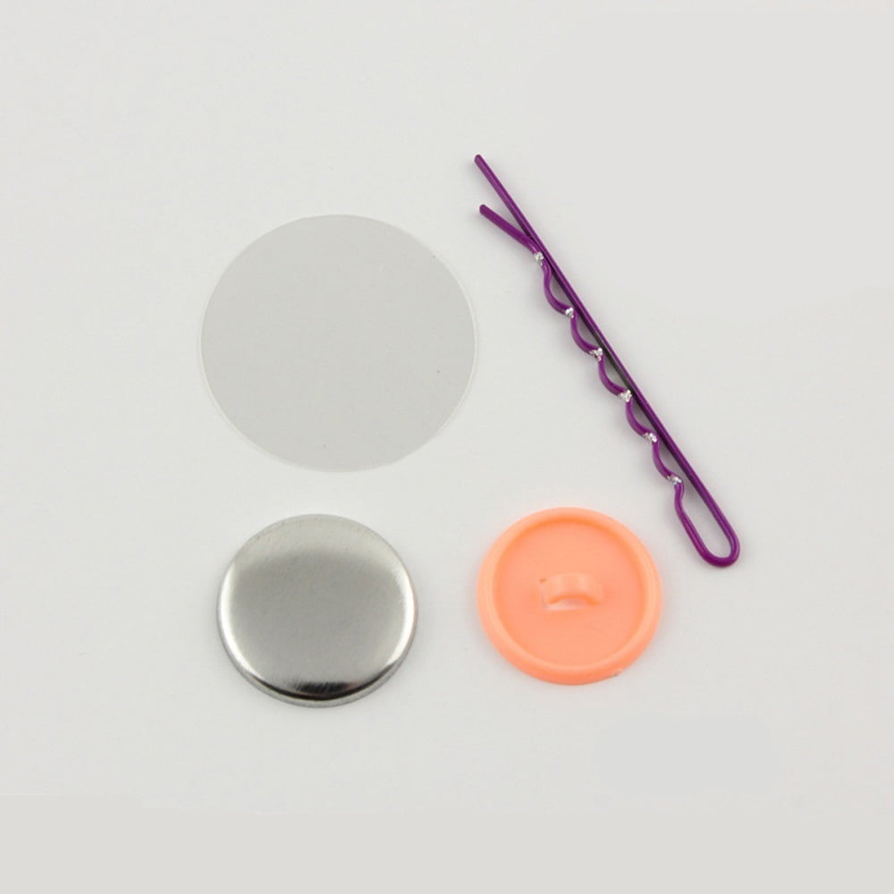100pcs 32mm Hair Clip Badge for Jewelry Making with Teeth Blank Button Parts Maker Blank Material ,Beginner-Friendly