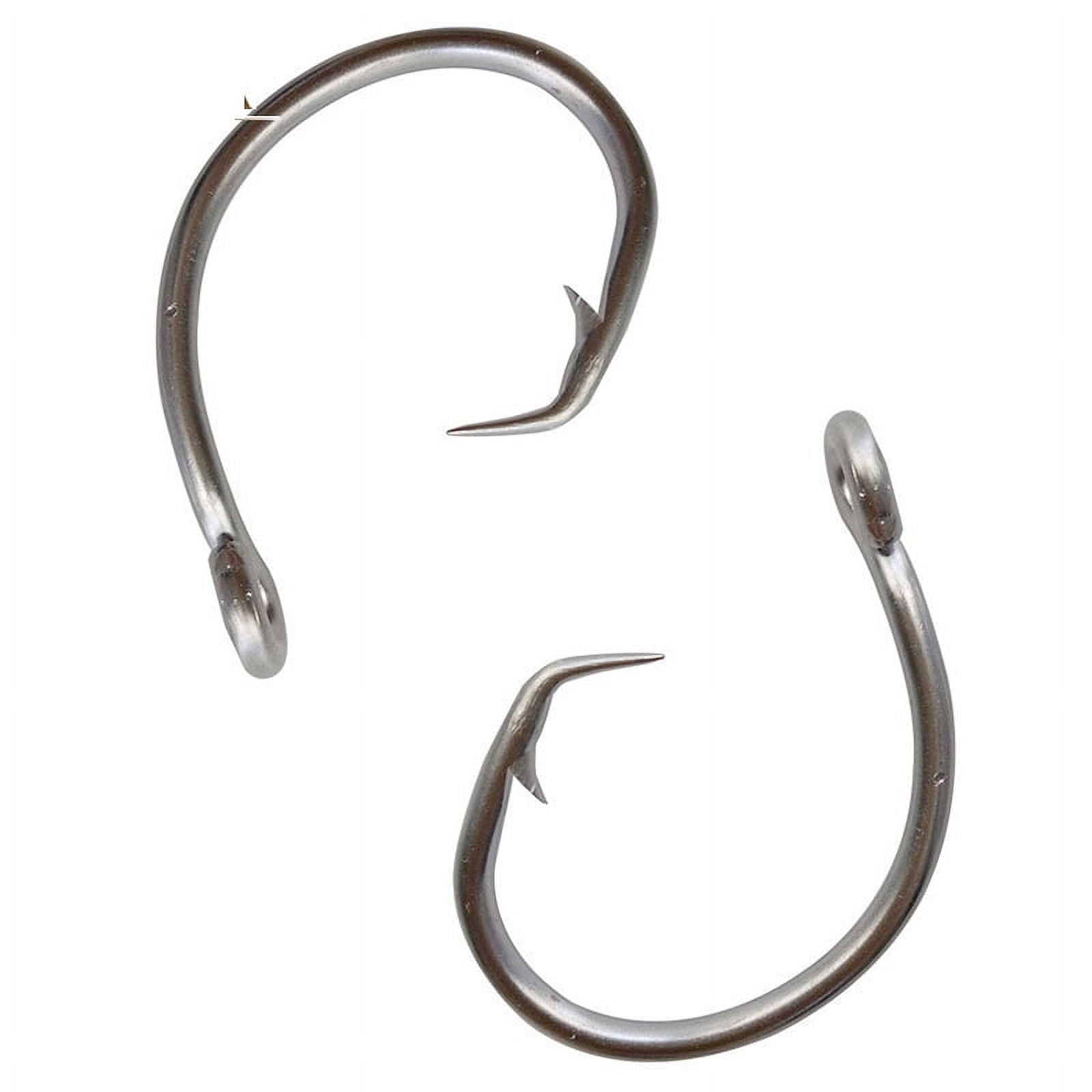 100pcs 39960 Stainless Steel Fishing Hooks Big Game Fish Tuna Circle Bait Fishhooks Size 8/0-15/0