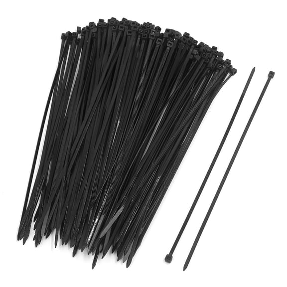 100pcs 3x200mm Nylon Plastic Self Lock Network Cable Tie Zip Fasten Wire