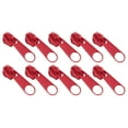 thumbnail image 1 of 100pcs #5 Bulk Metal Zipper Slider Pulls for Coil Teeth - Red, 1 of 6