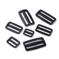 thumbnail image 1 of 100pcs 5 style Plastic Buckle Clasps For Webbing Strapping Bags Garment Accessories Rectangle Black 23~32.5x27.5~59x4~5.5mm Hole: 4~5x21~50mm 20pcs/style 1set, 1 of 3