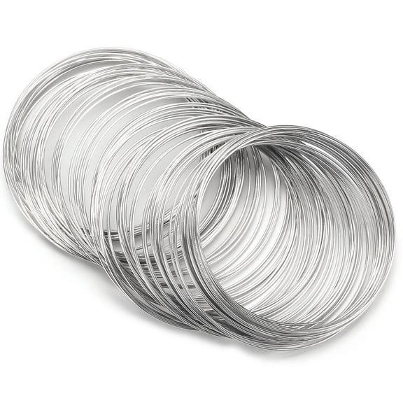 100pcs 55mm Dia Loops Memory Wire Cuff Bangle Bracelet Jewelry DIY Making Tools