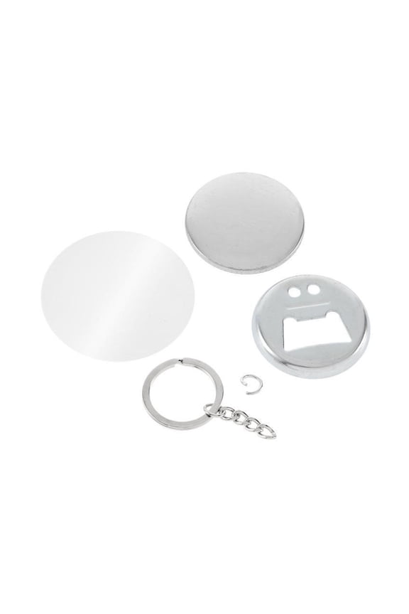 100pcs 58mm KeyChain Bottle Opener Badge Button Supply Base Parts Materials