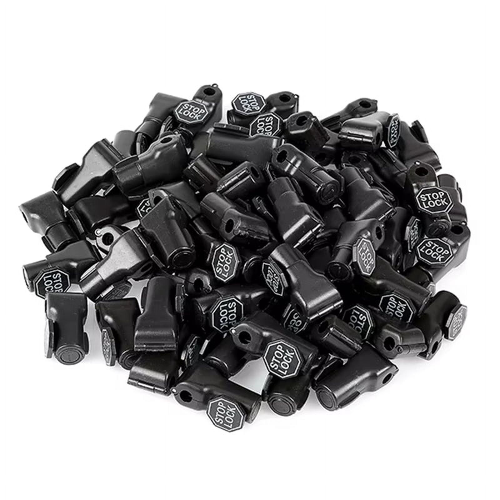 100pcs 6mm Anti-Theft Locks Device Retail Shop Supermarket Peg Hook Stop Lock Pegboard Safety Display Hook Lock Black