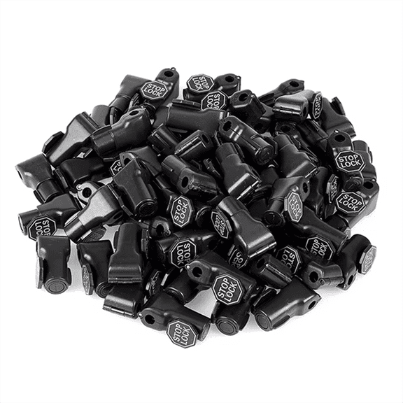 100pcs 6mm Anti-Theft Locks Device Retail Shop Supermarket Peg Hook Stop Lock Pegboard Safety Display Hook Lock Black,100 * Anti-Theft Locks,Black