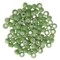 thumbnail image 1 of 100pcs 6mm Ceramic Loose Beads for Making Green, 1 of 6